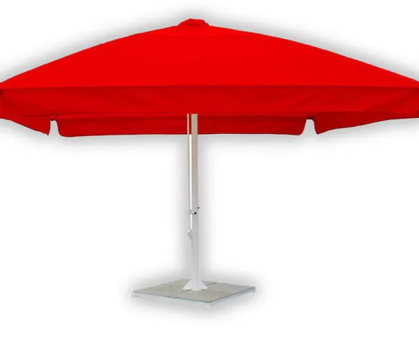 Уличный зонт 4х4м красный